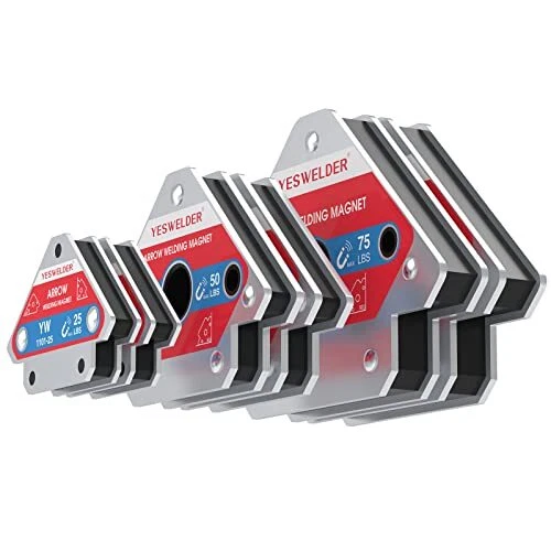 25 LB & 50LB & 75 LB Welding Magnet 6 Pieces of Magnetic Welding Holder 25