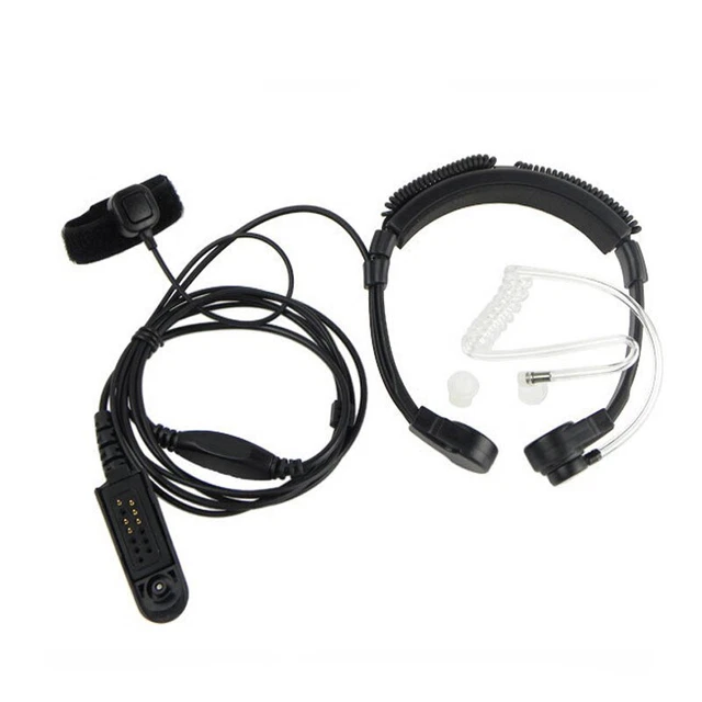 Throat Mic Microphone Earpiece Headset for Motorola GP340 GP338 GP328 GP320