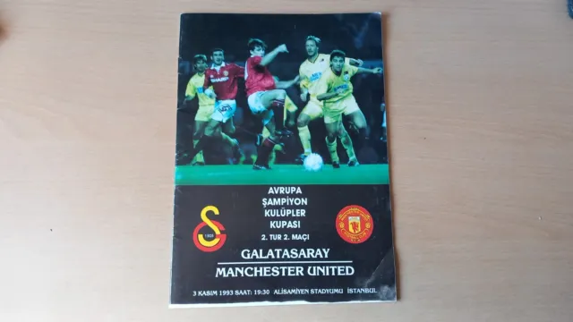 Galatasary v Manchester United Man Utd Champions League 1993/94 FREE POST *RARE*