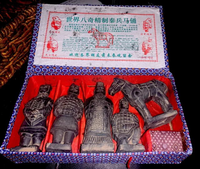 Vintage Terracotta Figures From The Tomb Of Emperor Shi of Qin Dynasty-loc laun