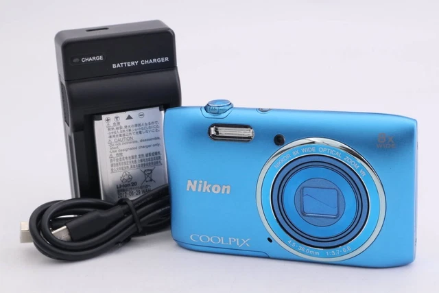 【美品】Nikon COOLPIX S3600 青 ブルー Amazon | Nikon デジタルカメラ COOLPIX S3600 8倍ズーム 2005万