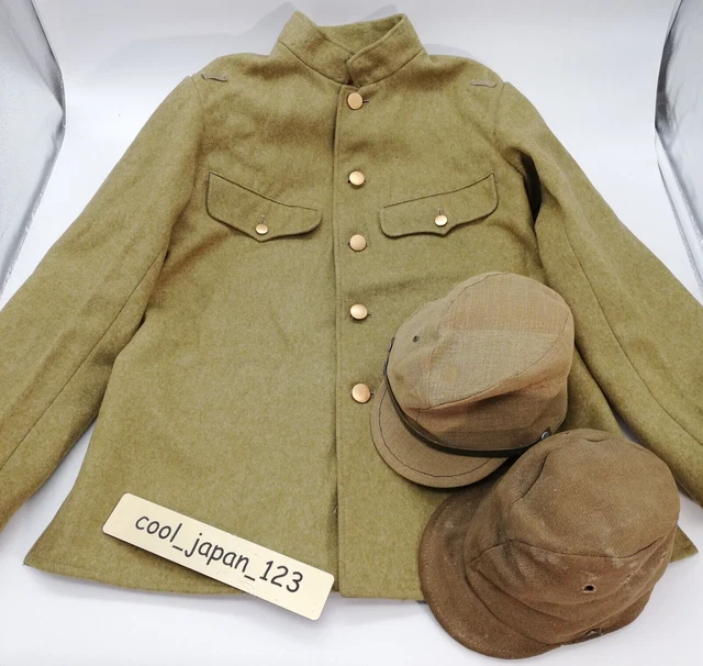 SECONDE GUERRE MONDIALE veste militaire originale uniforme militaire casquette militaire ???Lot de 