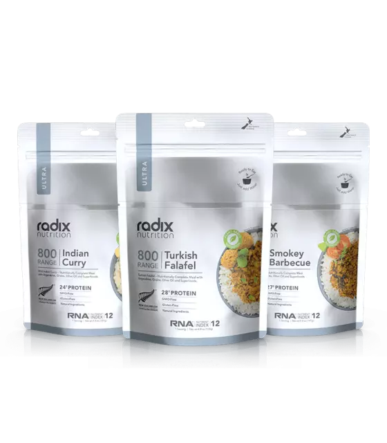 Radix Ultra Meals v8.0 - Instant Rice Survival Food - High Protein, Super Foods