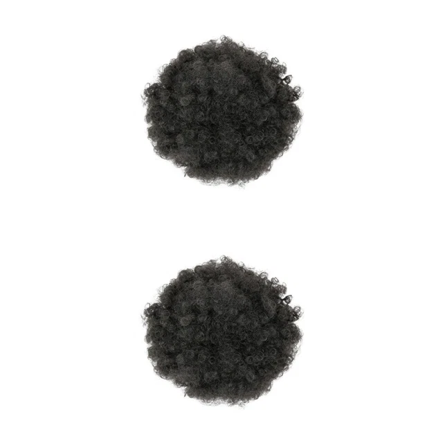 Queue de cheval cheveux bouclés kinky 18
