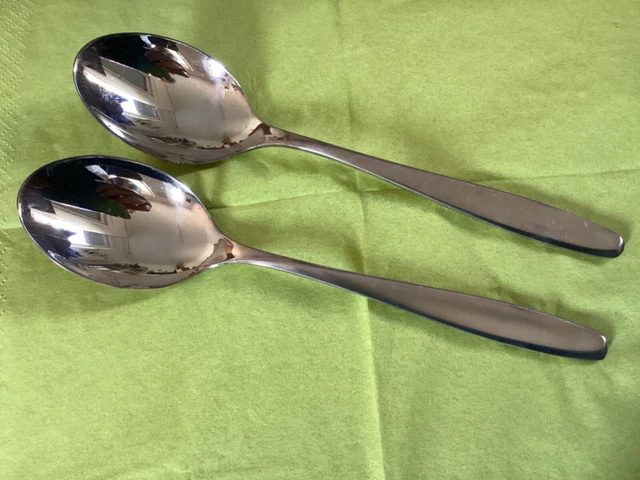 WMF 4800 Hamburg 2 Löffel 19,8 cm Neuwertig 90er Silber