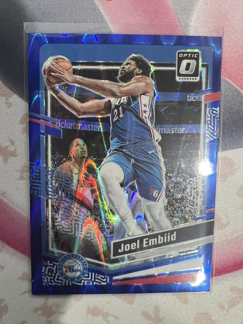 Joel Embiid 2023 24 Holo Prizm Panini Donruss Opticblue 124 150 249