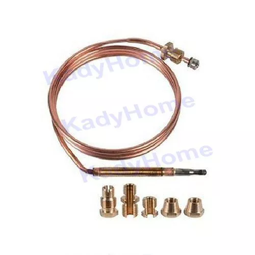 Thermocouple universel 90 cm avec 5 raccords pour cuisinière chaudière four