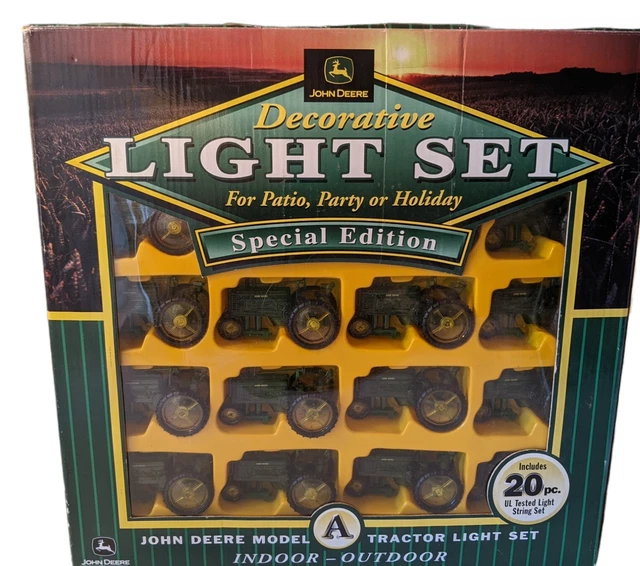 John Deere Decorative Light Set Special Edition Model A Tractor #1004 Video Work