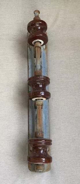 Industrial Electrical Wiring Insulated Brackets Steampunk Machine Age Decor 22” Industrial Electrical Wiring Insulated Brackets Steampunk Machine Age Decor 22”