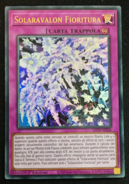 SOLARAVALON FIORITURA Ultra Rara in Italiano GFTP-IT026  YUGIOH