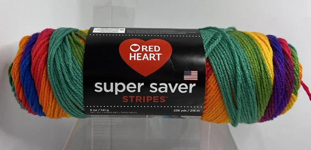 Rayas favoritas Red Heart Super Saver 5 oz 236 yardas nuevo