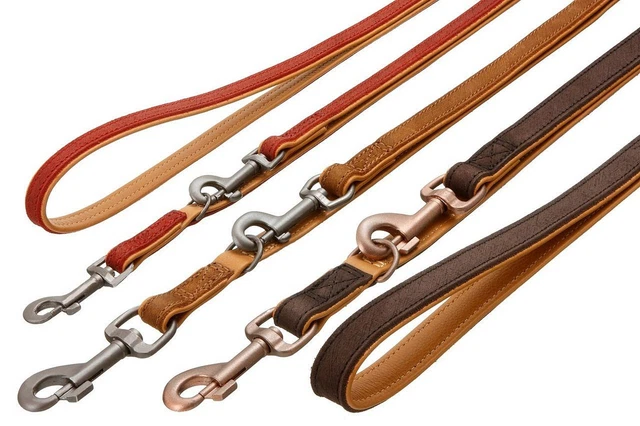 Karlie Leine Rondo – 100 Cm, 20 Mm Breit, Vollleder, Geriegelt, Mit Verchromten Beschlägen