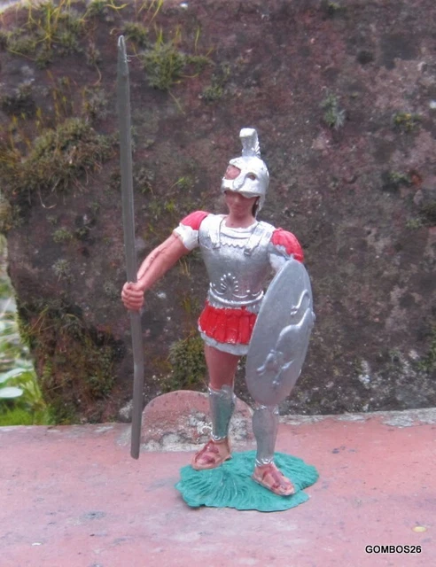 Figurine FF PARIS 1/72 - Thierry La Fronde & Un Soldat Anglais Avec Lance - Occasion