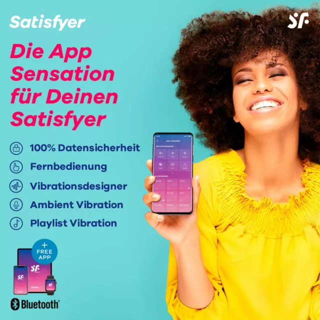 Satisfyer 'Dual Love Connect App', Druckwellenvibrator mit APP (16 cm) 2