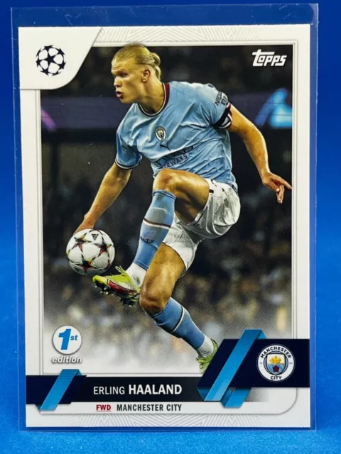 2022-23 Topps UEFA Club Competitions 1st Edition #99 Erling Haaland Manchester