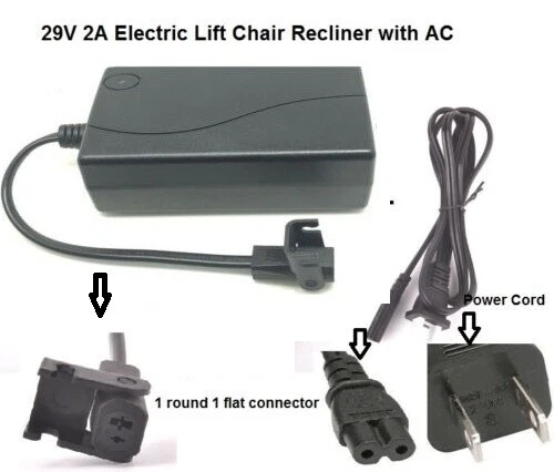 Power Supply Recliner Sofa Chair Bed Adapter Switching Transformer 29V 2a Ashely