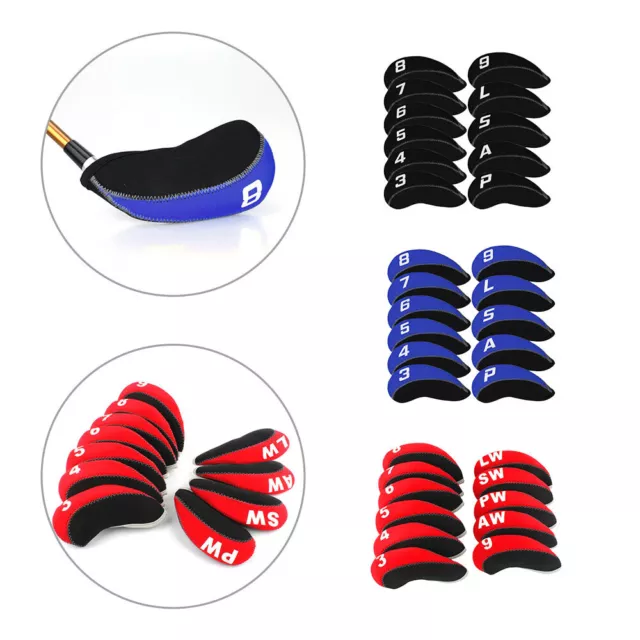 11Pcs/Pack Neoprene Iron Headcovers Golf Club Protector Set Golf Accessories New