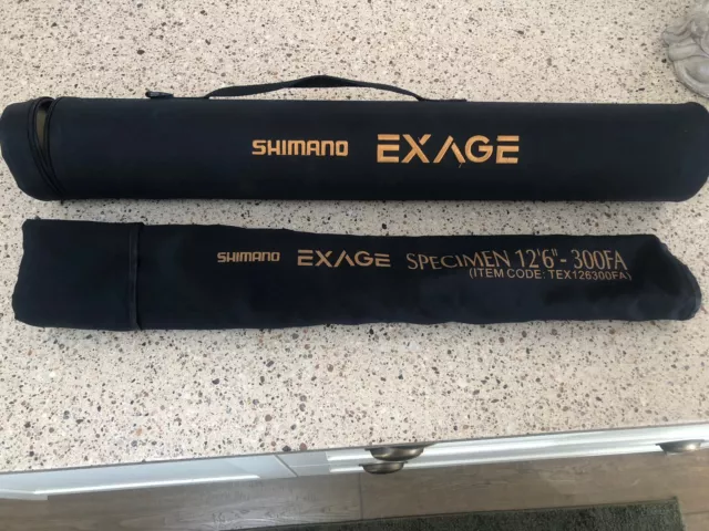 Unused Shimano Exage Specimen 12’6” 300FA Travel Rod Original Rod Tube Spares