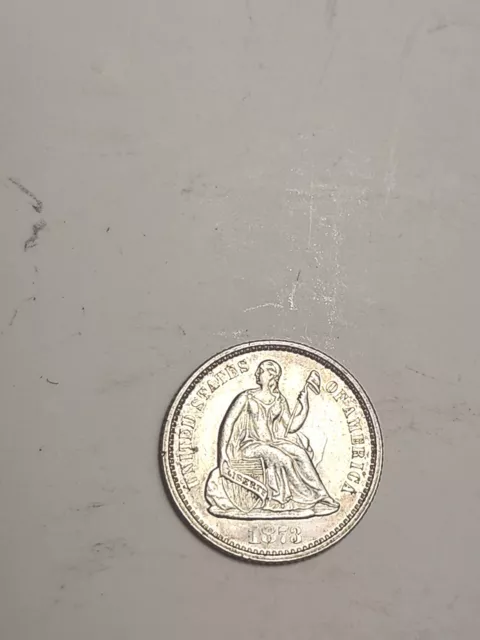 Seated Liberty Half Dime 1873 ( Unc. )