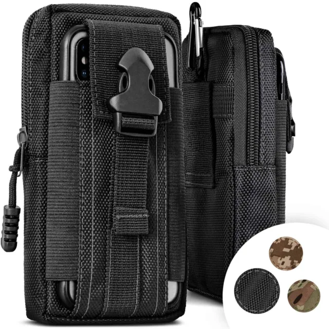 Mobile Phone Waist Pack for CUBOT P50 Nylon Belt Bag Outdoor Case Cover Clip