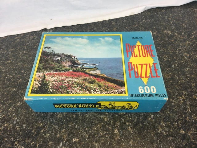 Vintage Built-Rite Union Pacific Railroad Colorphoto Interlocking Jigsaw Puzzle