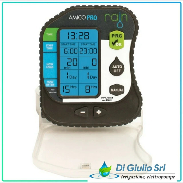 Programmatore Rain Amico Pro Da 1 Zona Centralina 9 Vdc Ip68 Orto Giardino