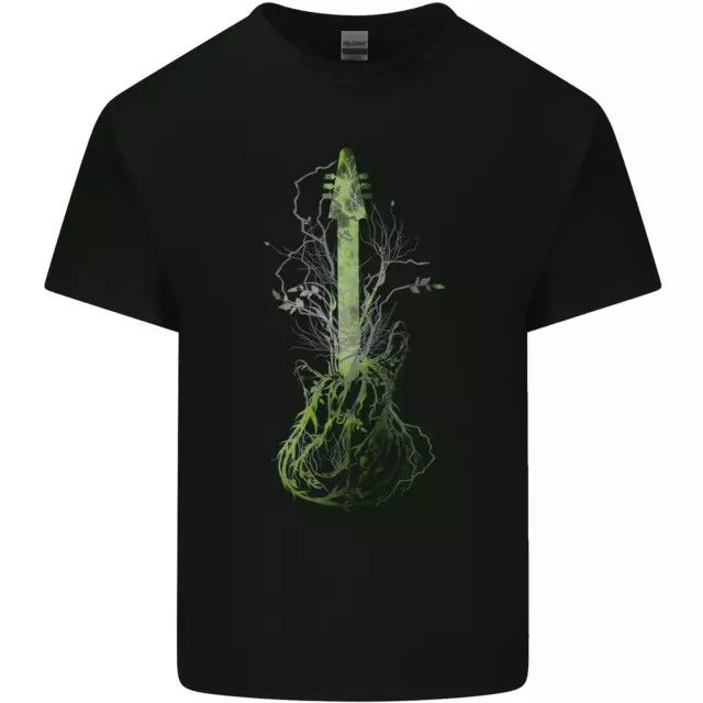 T-shirt chitarrista chitarrista albero verde acustica bambini bambini