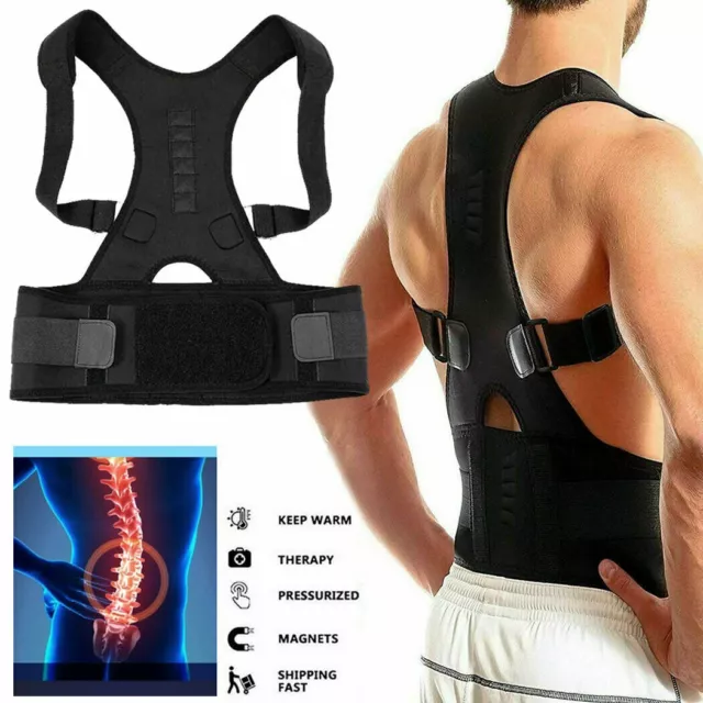 Magnetic Posture Corrector Belt for Lumbar Lower Back Support Shoulder Brace