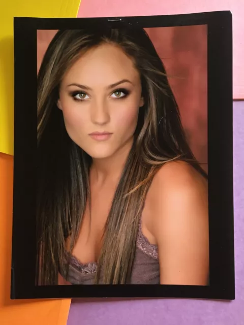 Lauren Mayhew, WWE ECW , original talent agency headshot photo with credits #2