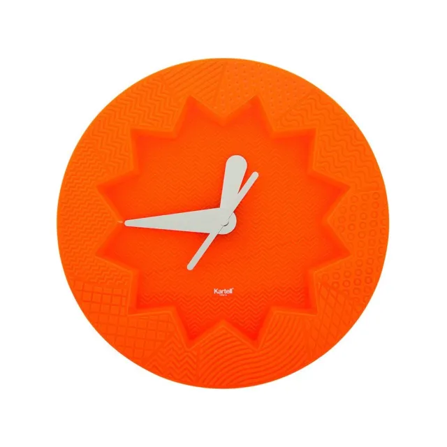 Horloge Kartell Crystal Palace – Design Alessandro Mendini 2015 Orange