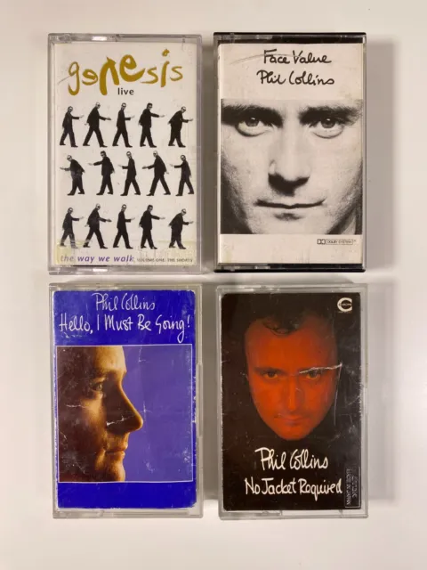 4x Phil Collins Genesis Cassette Bundle - GC - Complete