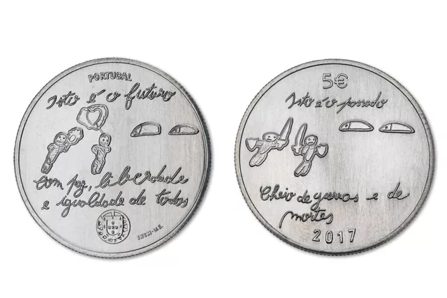 Portugal 5 Euro Commemorative Coin 2017 - Moeda O Futuro
