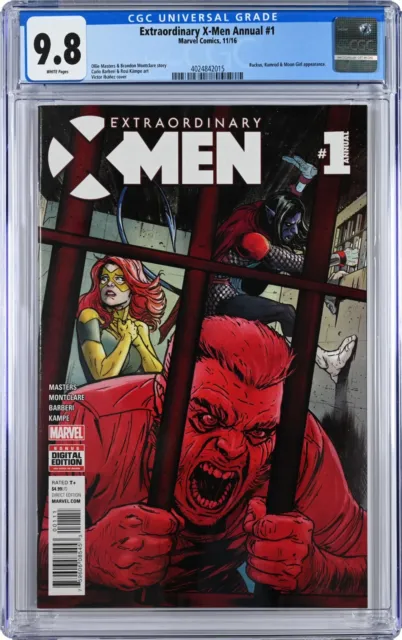 Extraordinary X-Men Annual #1 CGC 9.8 (Nov 2016, Marvel) Ruckus Ramrod Moon Girl