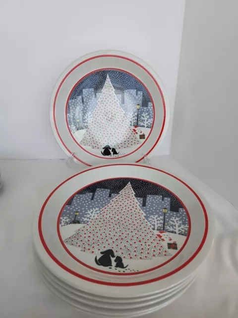 Twas The Night Before Christmas EPOCH 8100 - DINNER PLATES 10" - Set of 6