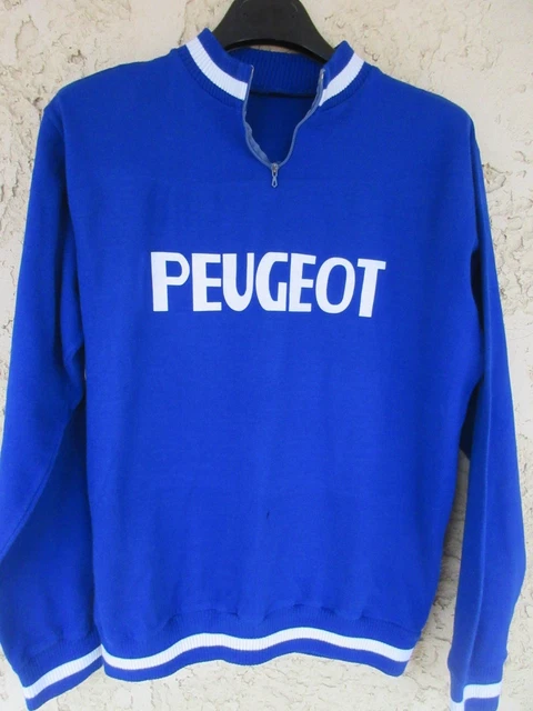 Maillot cycliste vintage - Veste cycliste rétro Peugeot Noir-Blanc - RedTed