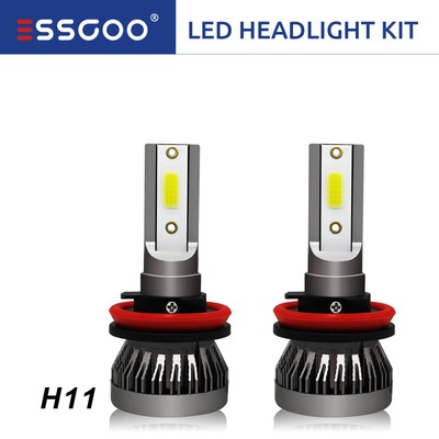 2x h11 h8 h9 LED AUTO FARI KIT 6000k BIANCO NO ERROR set di trasformazione HID Alogene 