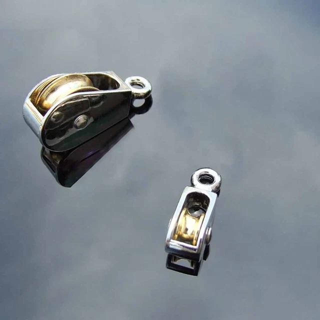 Single Double Wheel Swivel Fixed Metal Pulley Sheave Rope  Lift Fast Speed