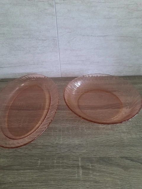 Plat Ovale Duralex Ambré Rétro - Ancien, Made In France, Décoration Cuisine - Occasion