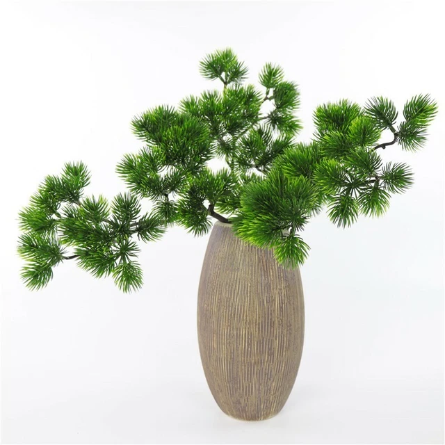 1 Artificiel Bonsaï en Pot Plante Mini Pin Invité Accueil Maison Bureau Décor