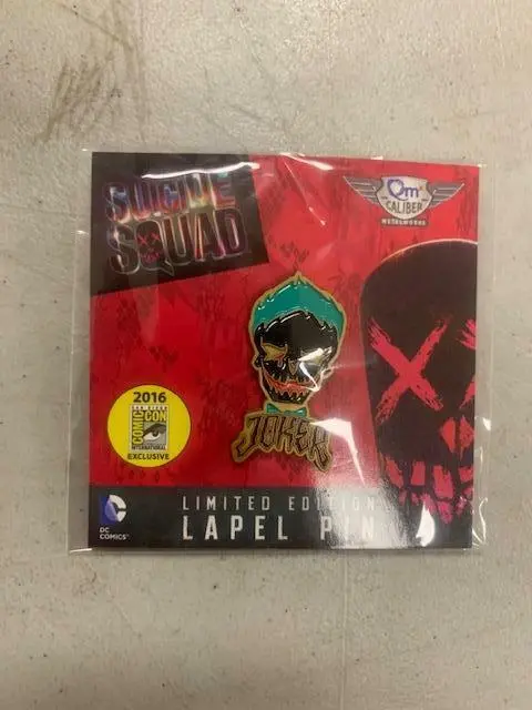 Suicide Squad 2016 SDCC Joker Pin LC