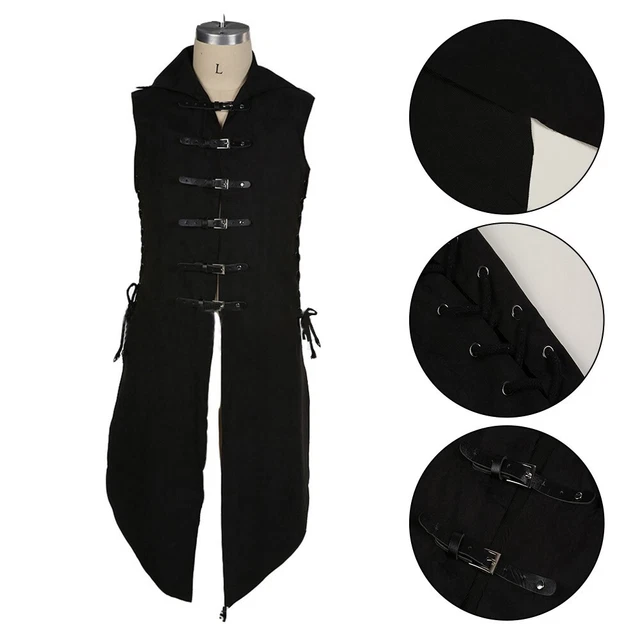 Mymyguoe Costume Médiéval Pour Homme, Vintage, Gothique, Steampunk