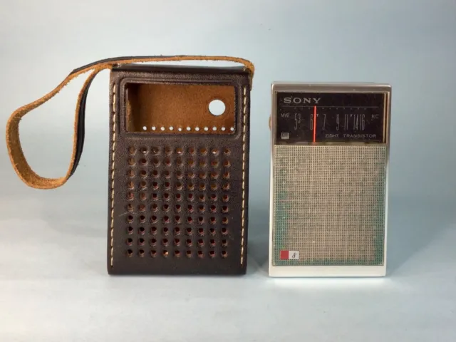 Radio Sony Tr-826 8 Transistor Anni 60 Funzionante Con Custodia Originale