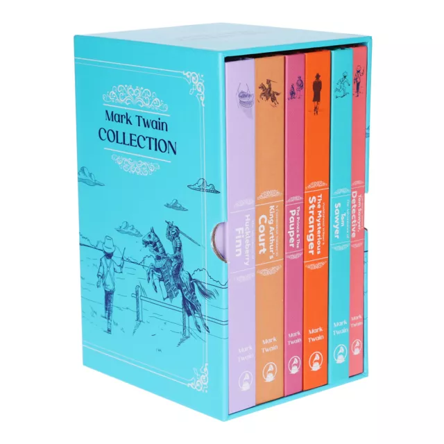 The Mark Twain Deluxe 6 Books Collection Box Set - Fiction - Hardback
