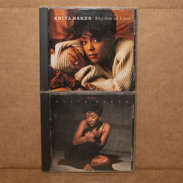 Lot of 2 Anita Baker Rapture Rythem of Love CD Elektra Soul R&B Jazz