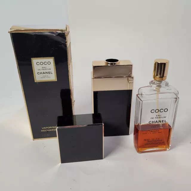 Chanel Coco Vintage 1980's Eau de Parfum Rechargeable Spray 2 oz 59 ml RARE