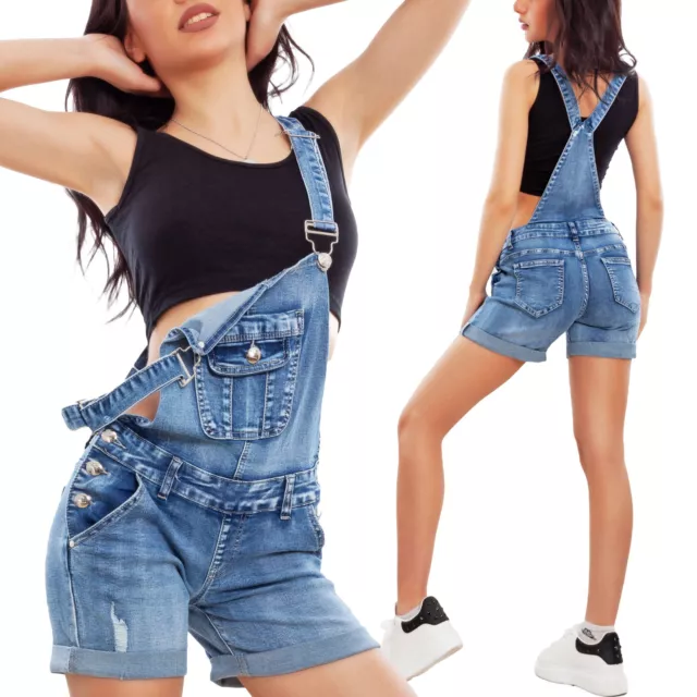 Salopette donna jeans overall tutina pantaloncini shorts hotpants TOOCOOL XM-99