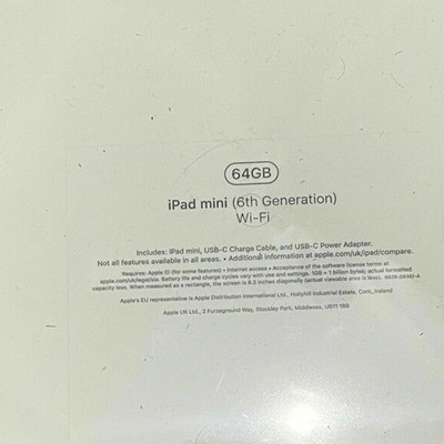 *NEW APPLE IPAD Mini 6 Tablet Wifi 64Gb 6Th Gen