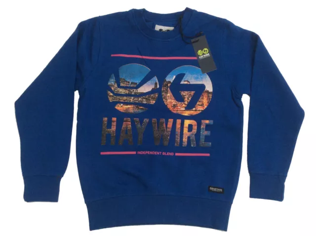 Boys Haywire Fashion Sweatshirt Style Syber - Royal Blue