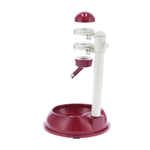 Pet Lift Drinking Fountain Food Automatic Feeding Dog Water Dispenser For Ca Eom