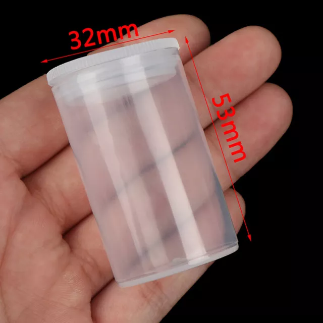10x Plastic Empty Bottle Roll Film Case Box Seal Fishing Bait Can Container T`fb